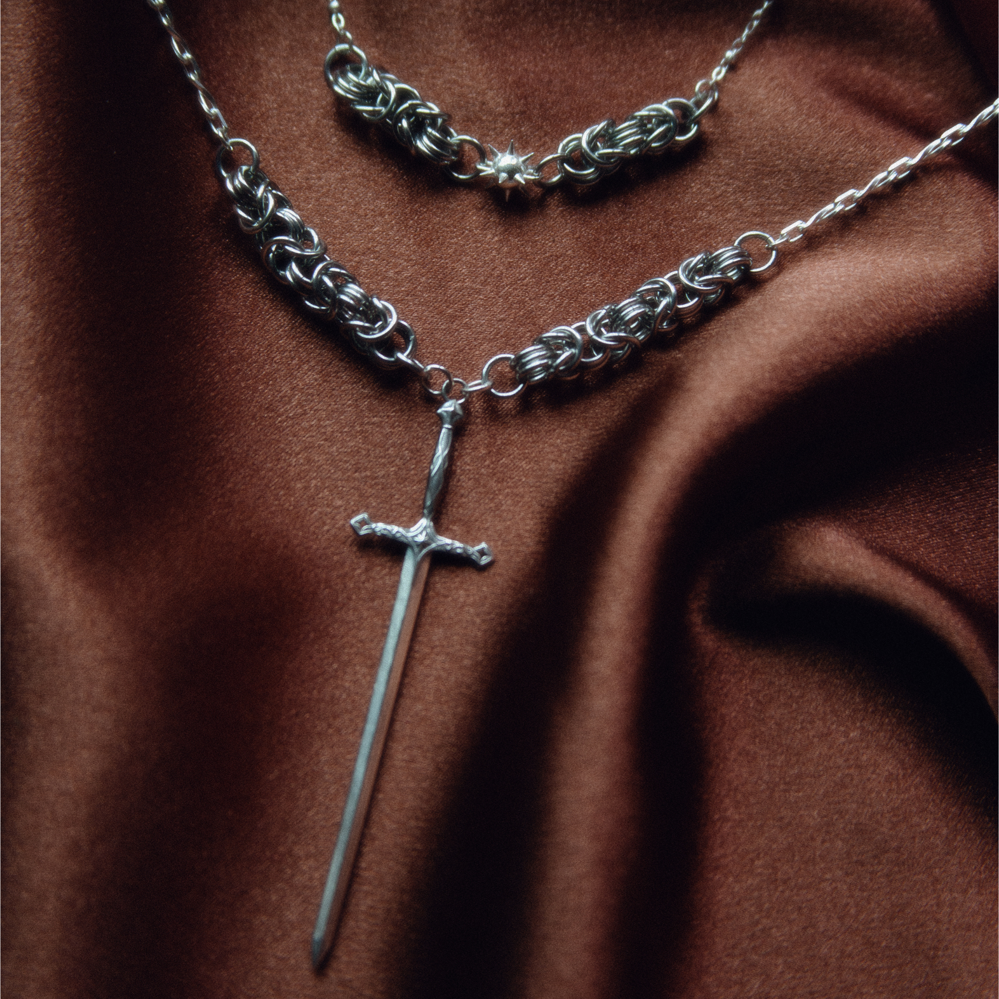 The Chevalier's Blade Necklace