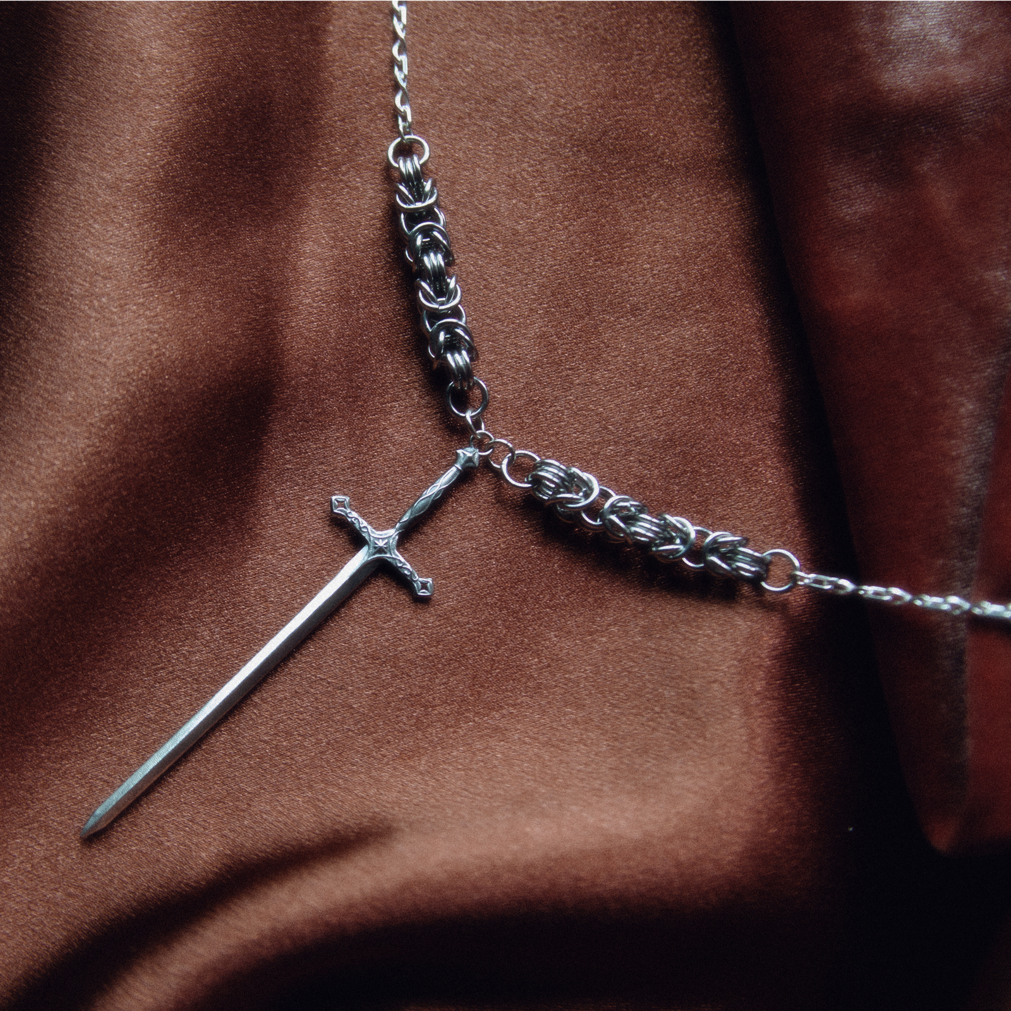 The Chevalier's Blade Necklace