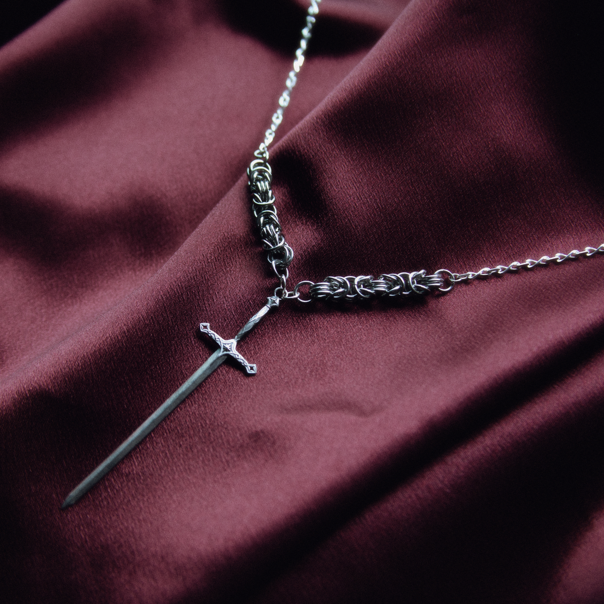 The Chevalier's Blade Necklace